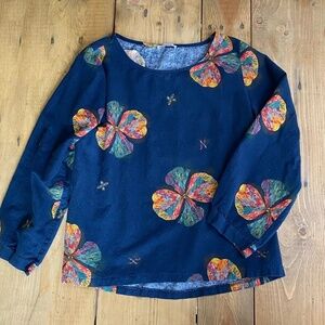 Cellabie‎ Cotton Blend Floral Top Soft Designed in France XL